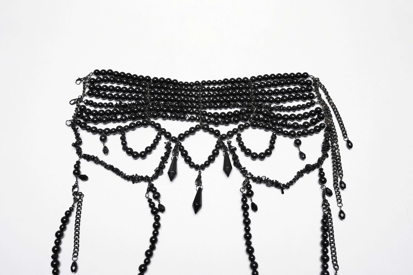 Punk Rave Dark Night Vampire Cloak in Black