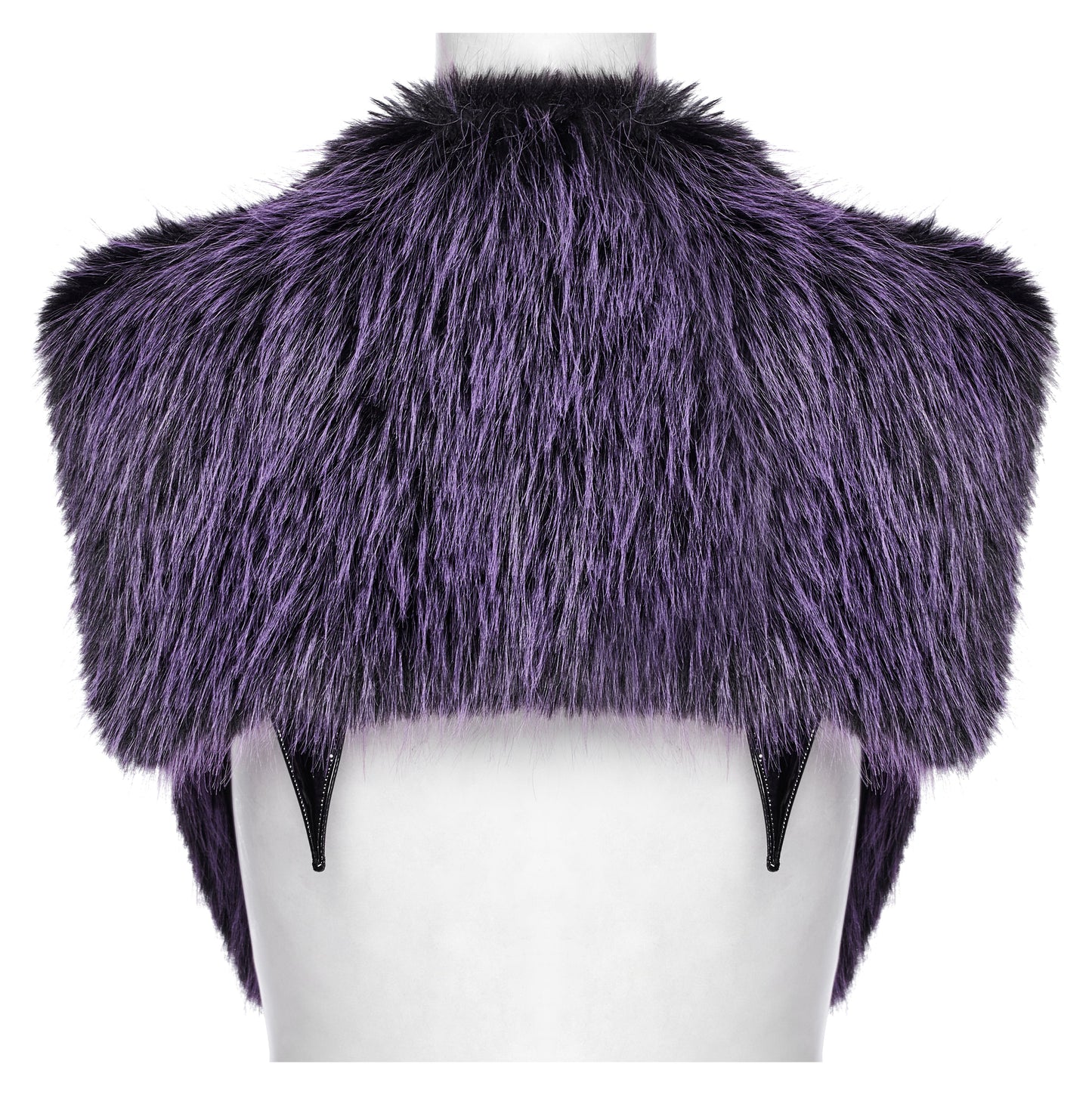 Punk Rave Lilith Gradient Devil Fur Shawl In Violet