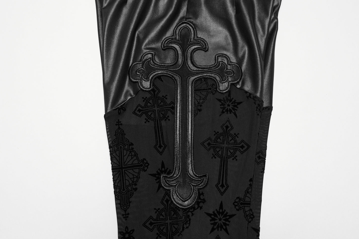 Punk Rave Seraphina Cross Flocking Flare Pants