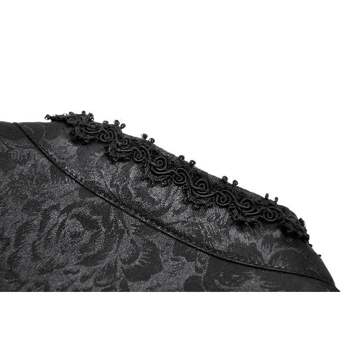 Dark in Love Zuri Vintage Lace Cape with Flowing Sleeves