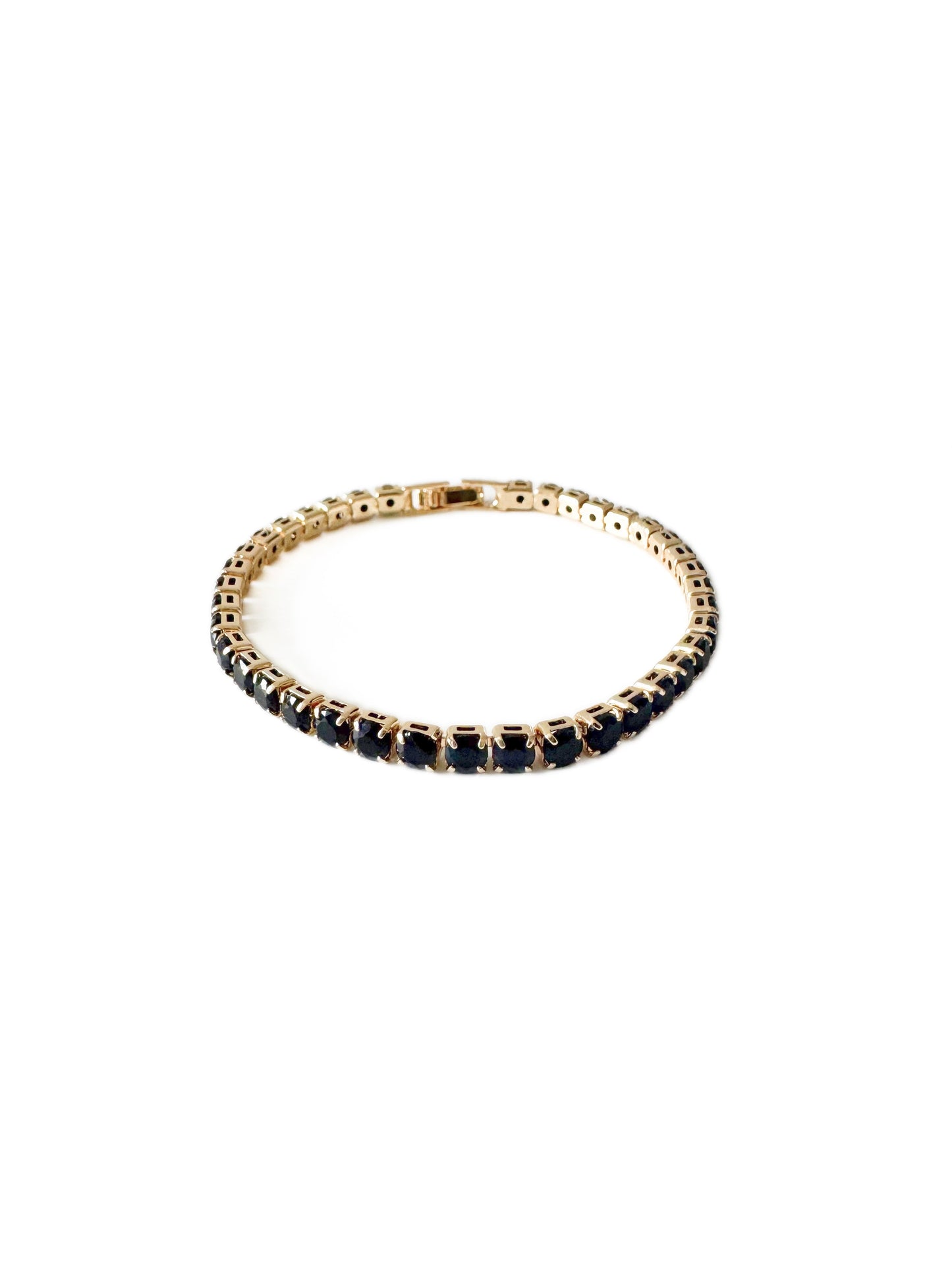Allegra Black Stone Tennis Bracelet