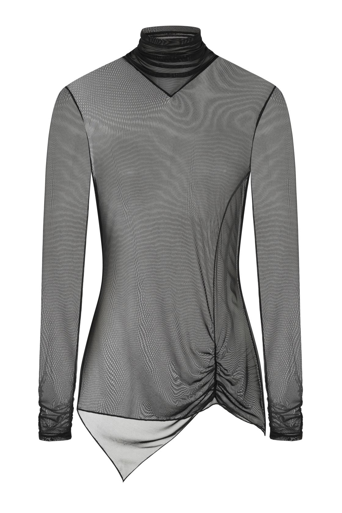 Necessary Evil Minerva Mesh Long Sleeve Top
