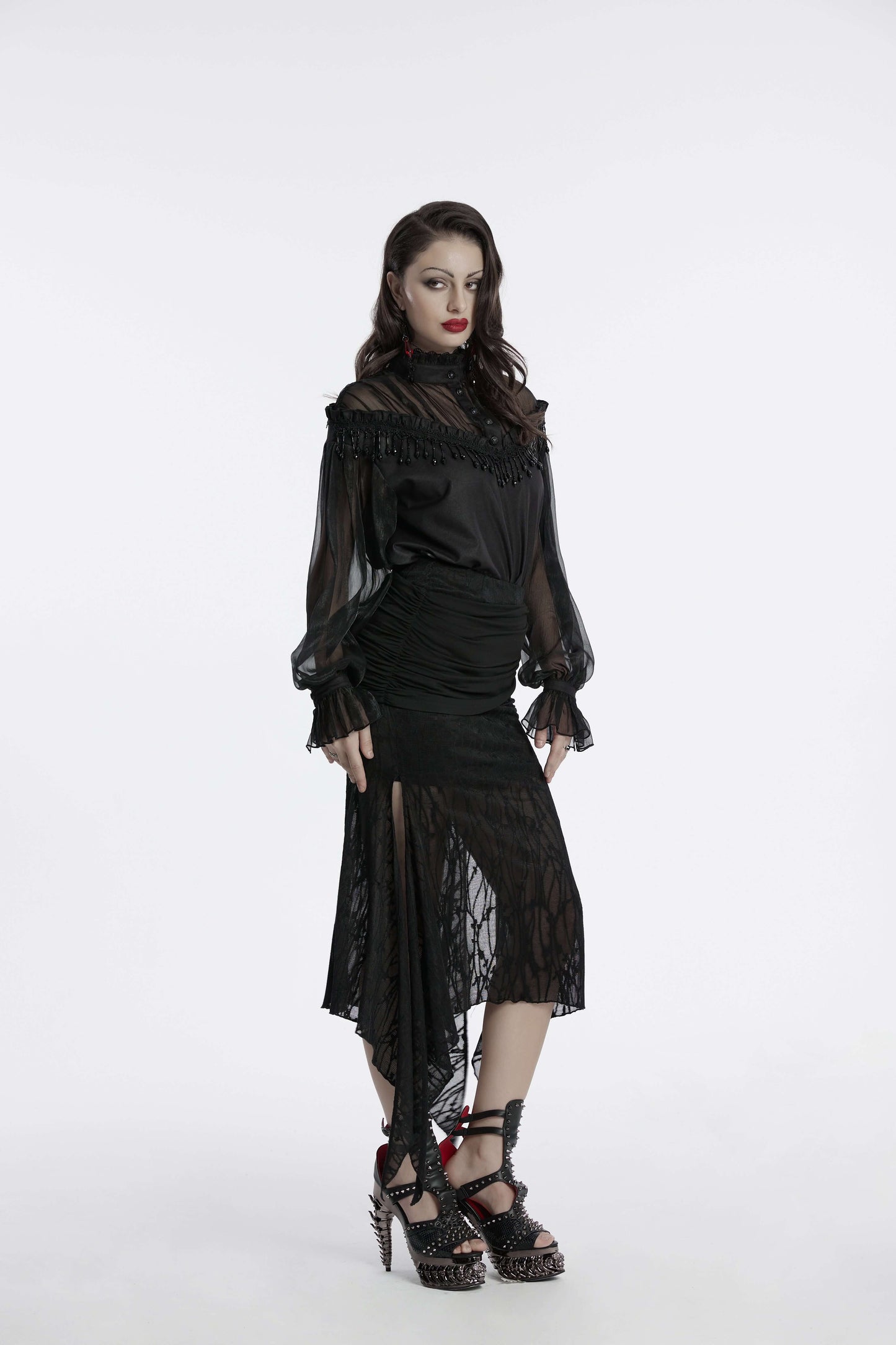 Punk Rave Arti Fishtail Skirt