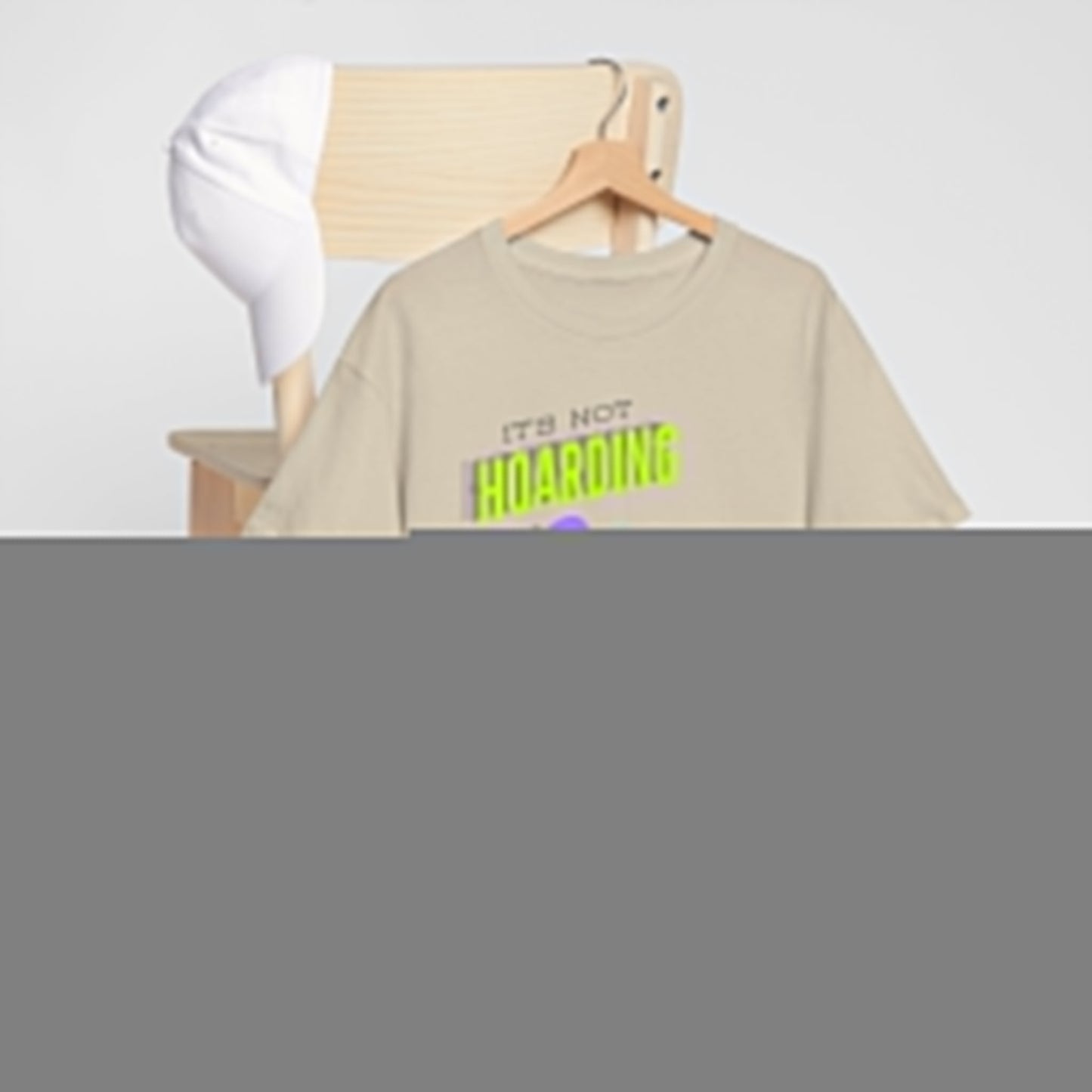 'It's Not Hoarding If It's Vinyl' Flouro Men's T-Shirt
