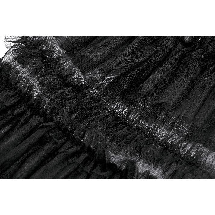 Dark in Love Ophelia Tiered Tulle Knee-High Socks