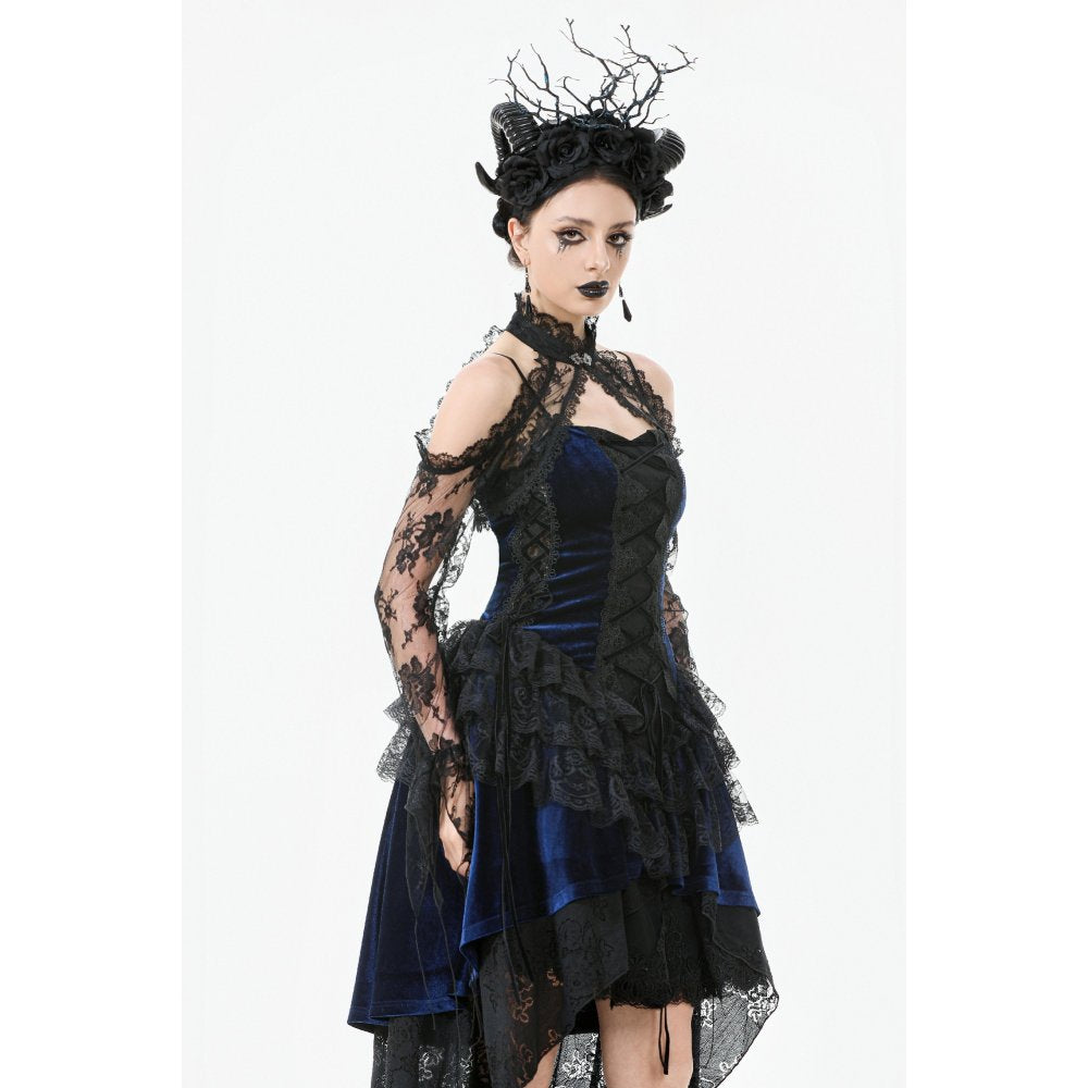 Dark in Love Thalassa Floral Lace Draped Arm Sleeves
