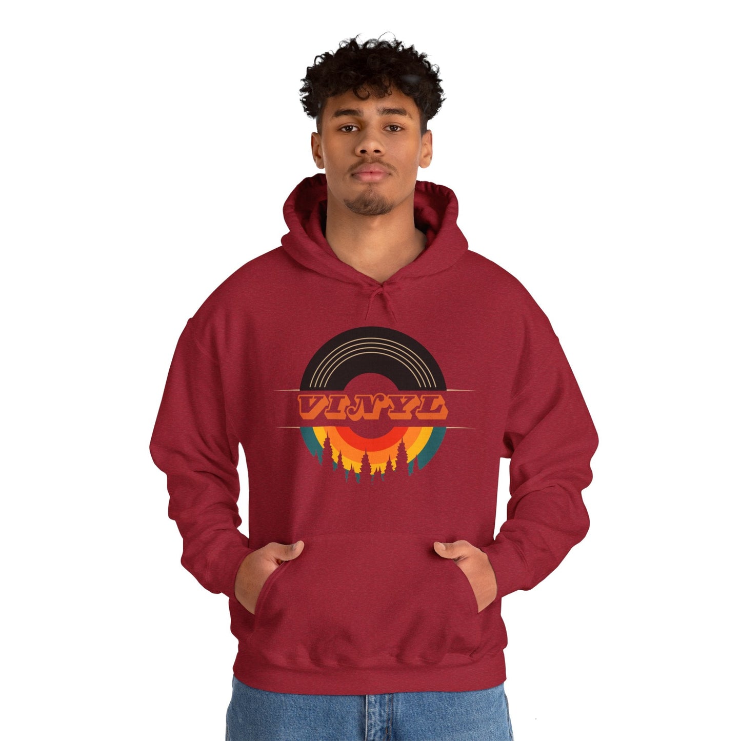 Vinyl Record Logo Men's Hoodie