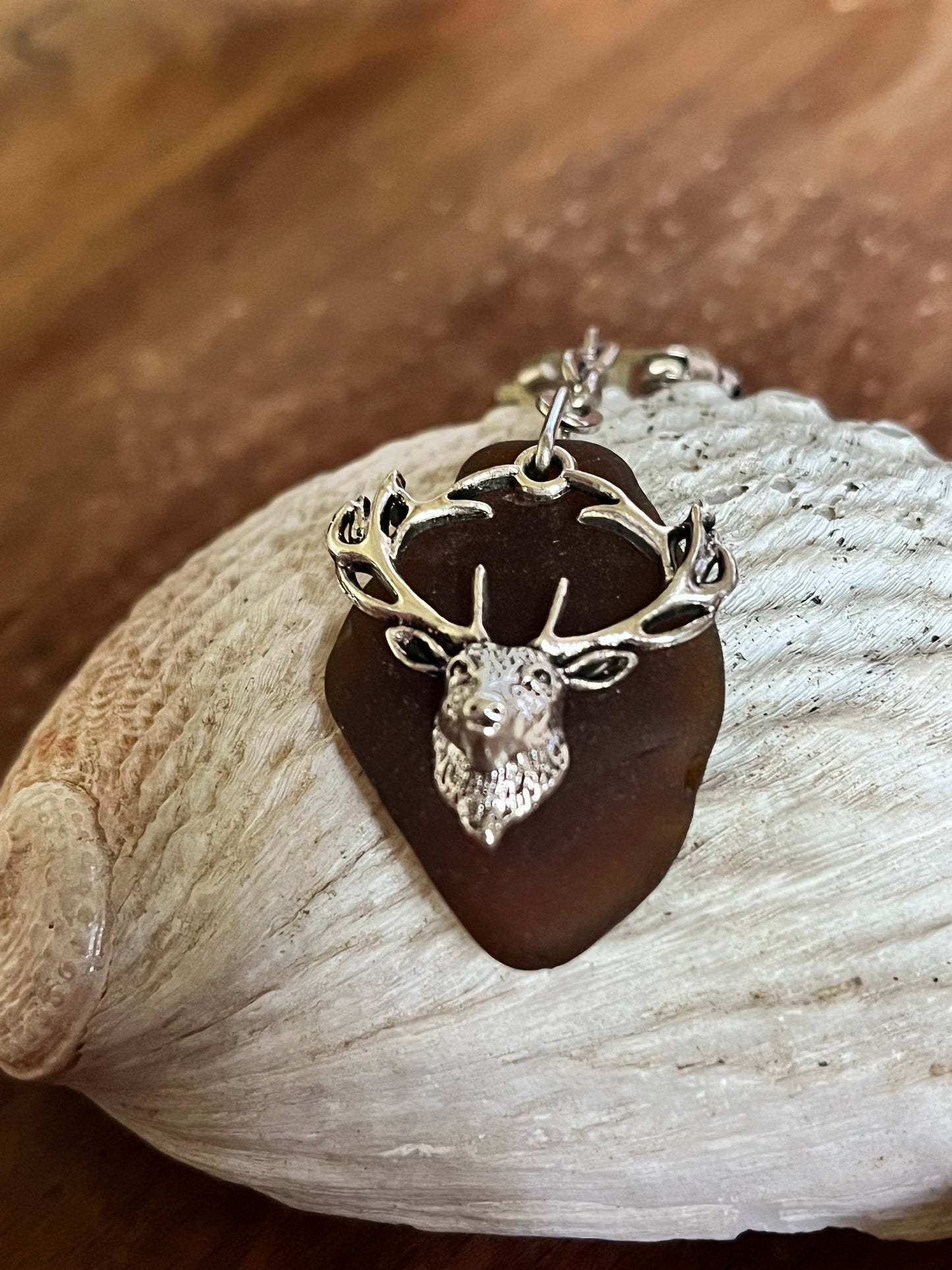 Stag Seaglass Keyrings