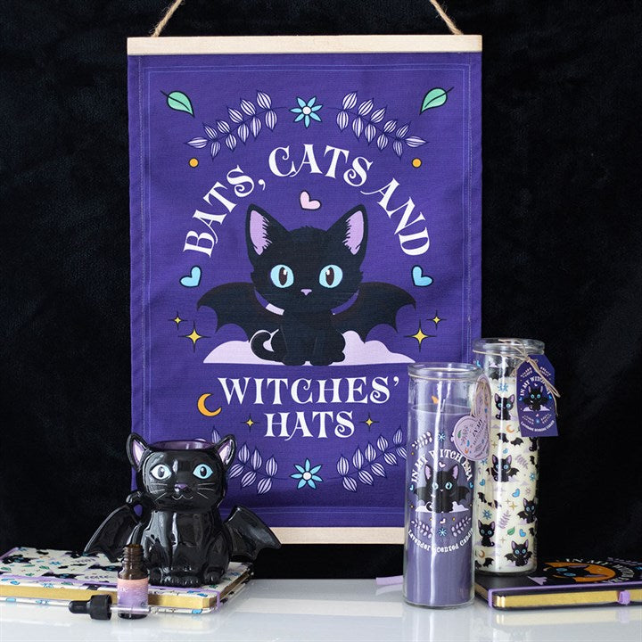 Cute and Creepy Bat Cat Oil Burner and Wax Warmer Sold by Funny Store