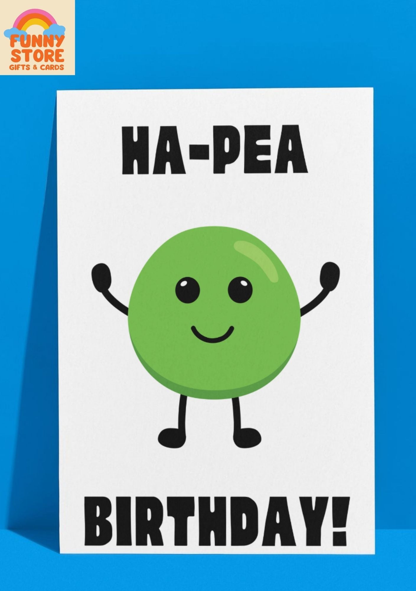 Ha-Pea Birthday! Funny Happy Birthday Greeting Card Sold by Funny Store