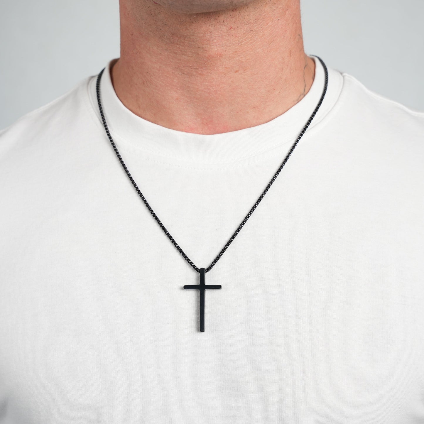 Premium Cross Pendant (Black)