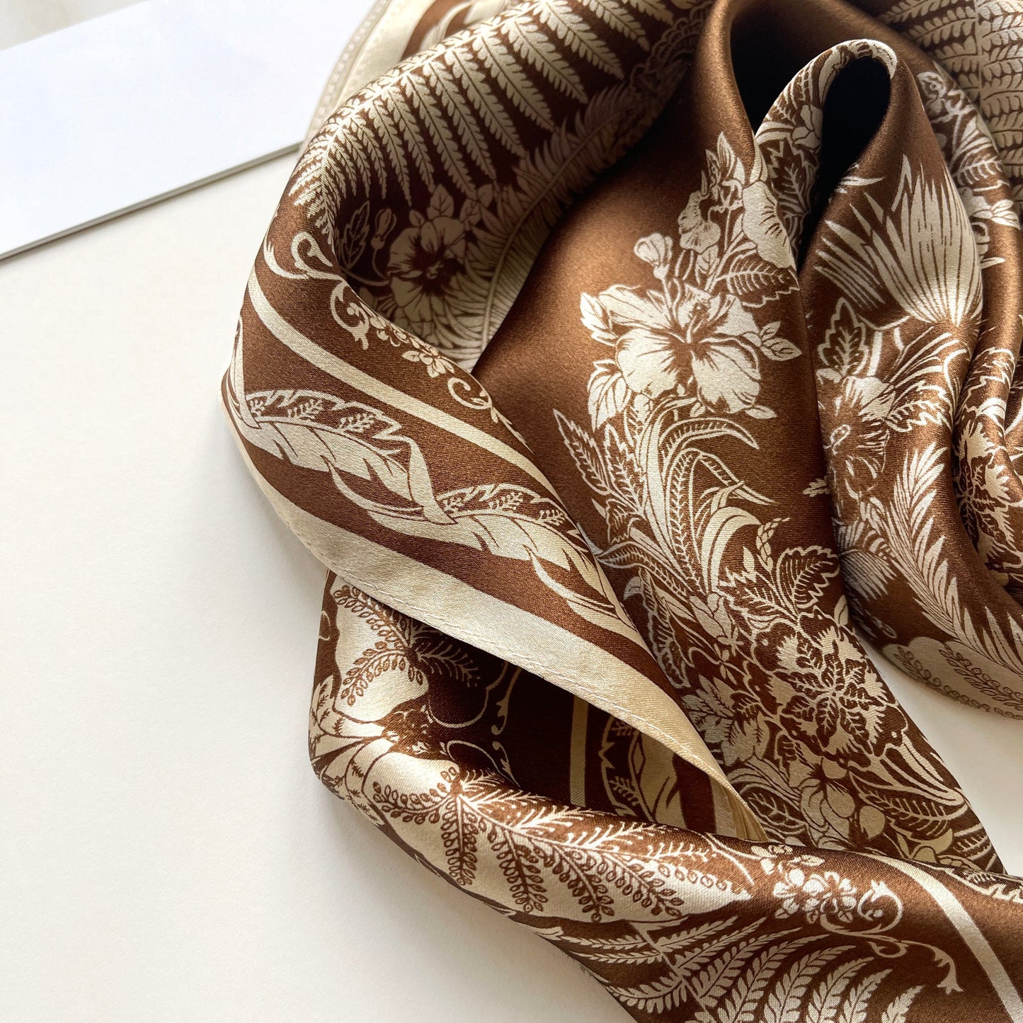 Fern Fantasy Silk Scarf - 53cm Women's Bandana