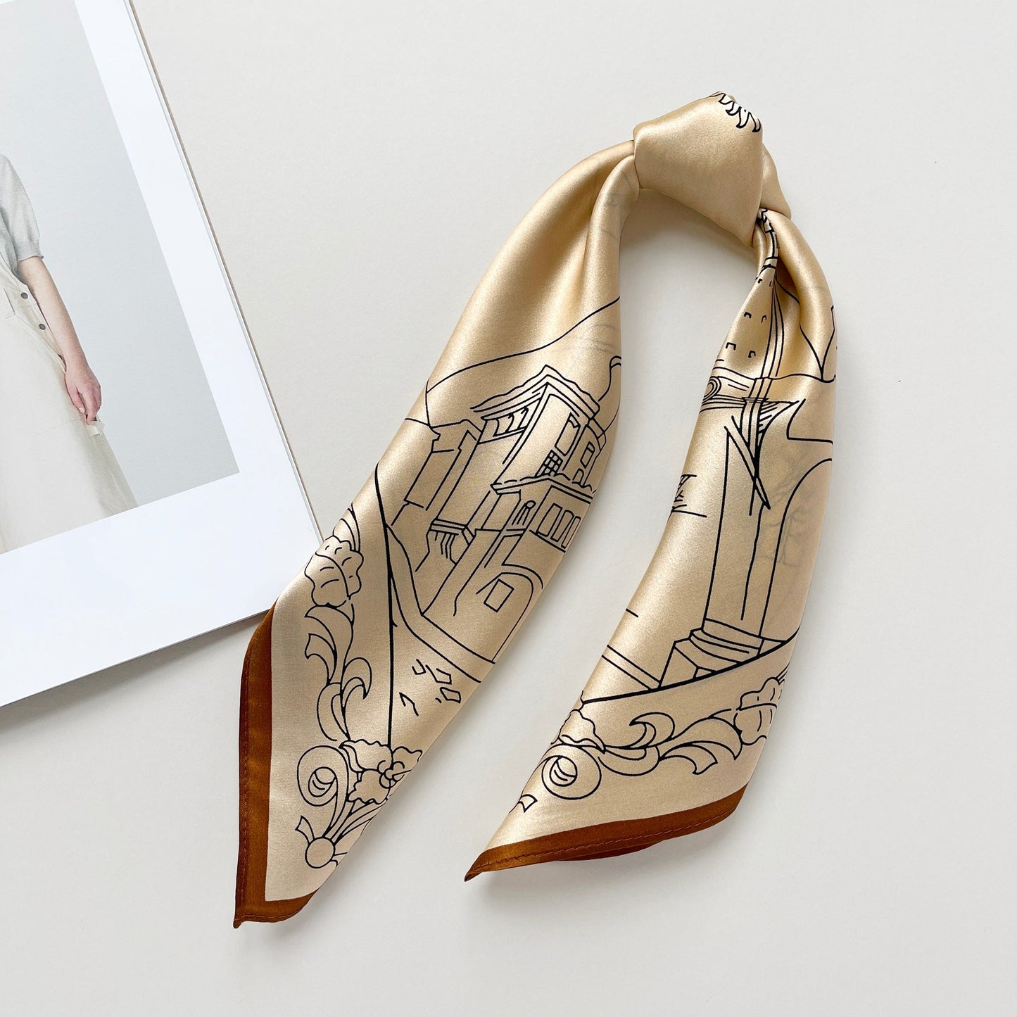 City Walk Silk Square Scarf - 53cm Women's Bandana