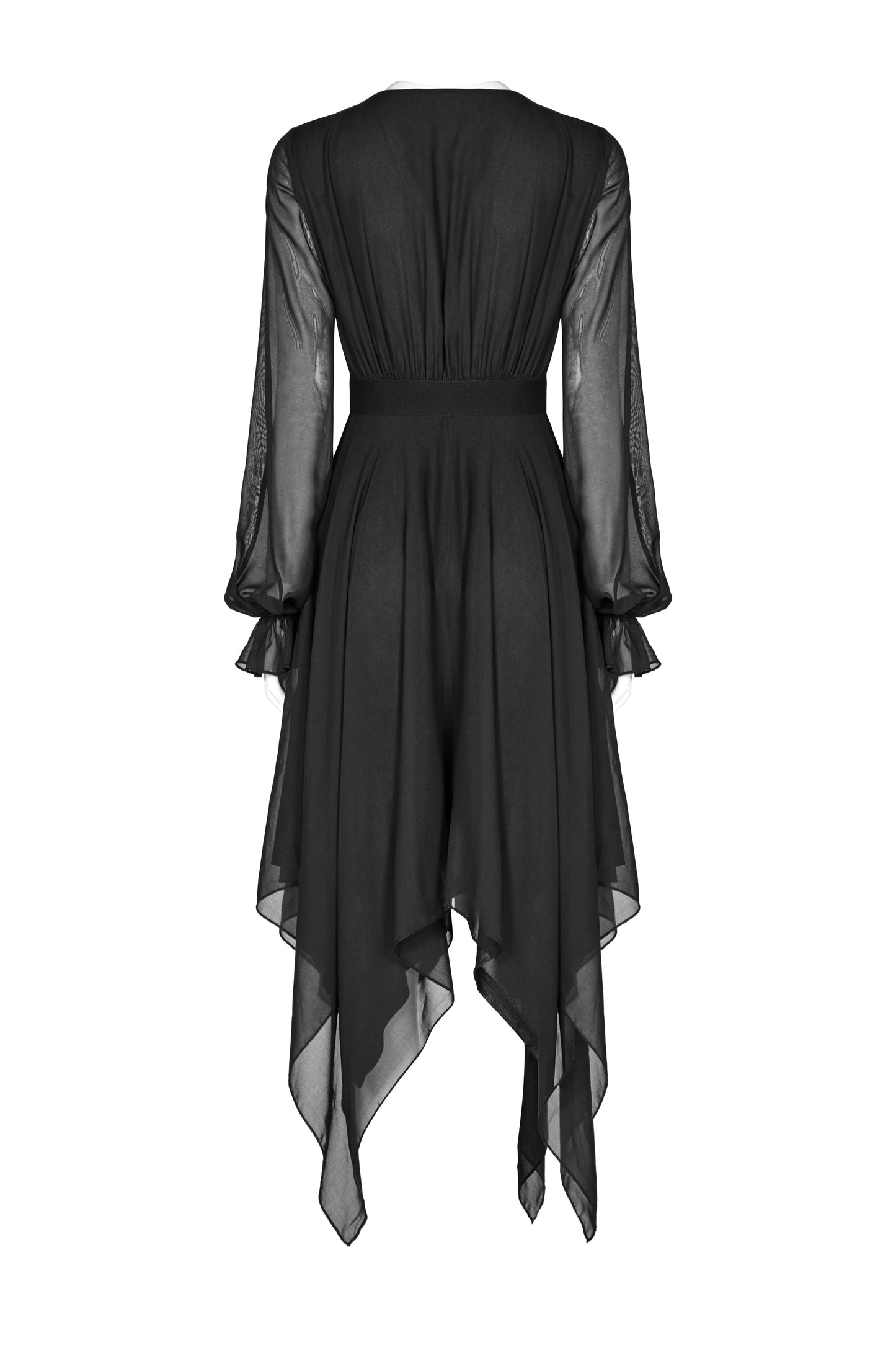 Punk Rave Angelina Chiffon Long Sleeve Handkerchief Dress