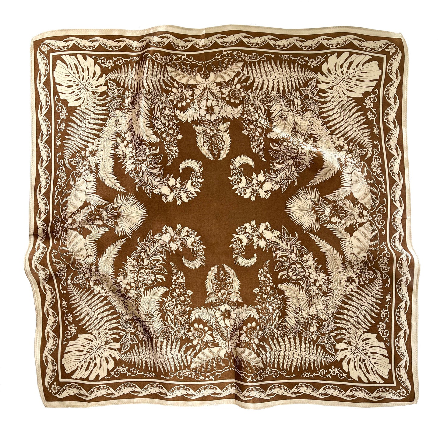 Fern Fantasy Silk Scarf - 53cm Women's Bandana