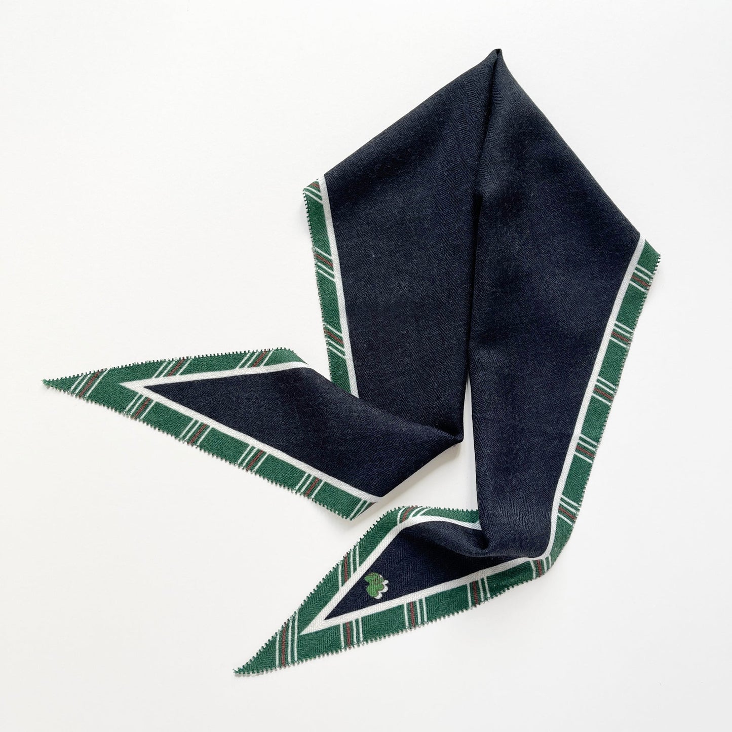 Brown Orange Classic English Plaid Cashmere Silk Scarf - Unisex Neck Scarf