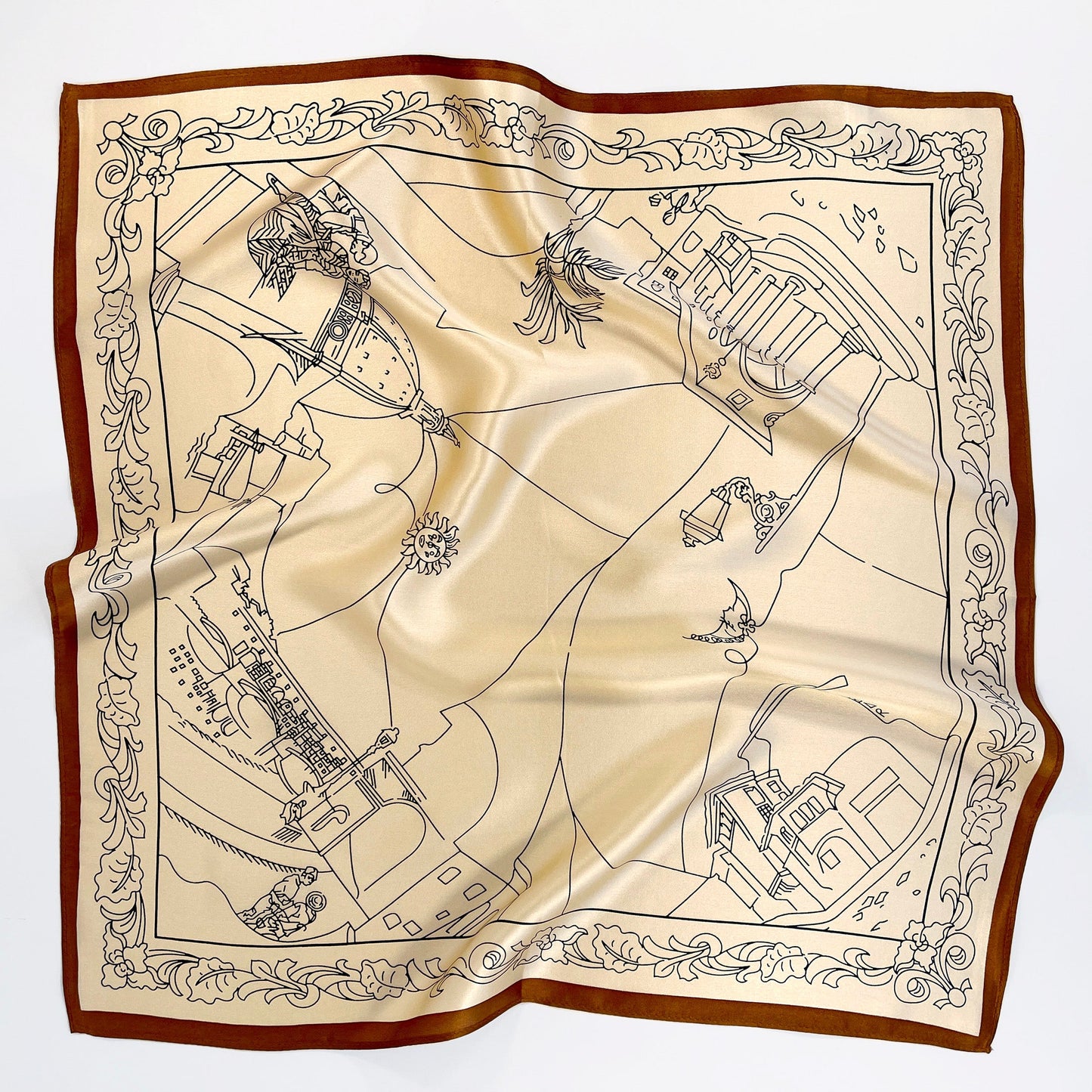 City Walk Silk Square Scarf - 53cm Women's Bandana