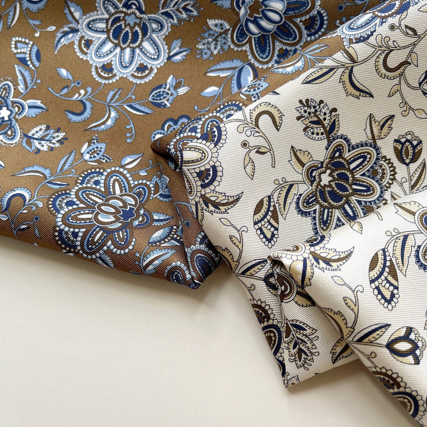 Heritage Patchwork Silk Square Scarf Neckerchief – 53cm for Men