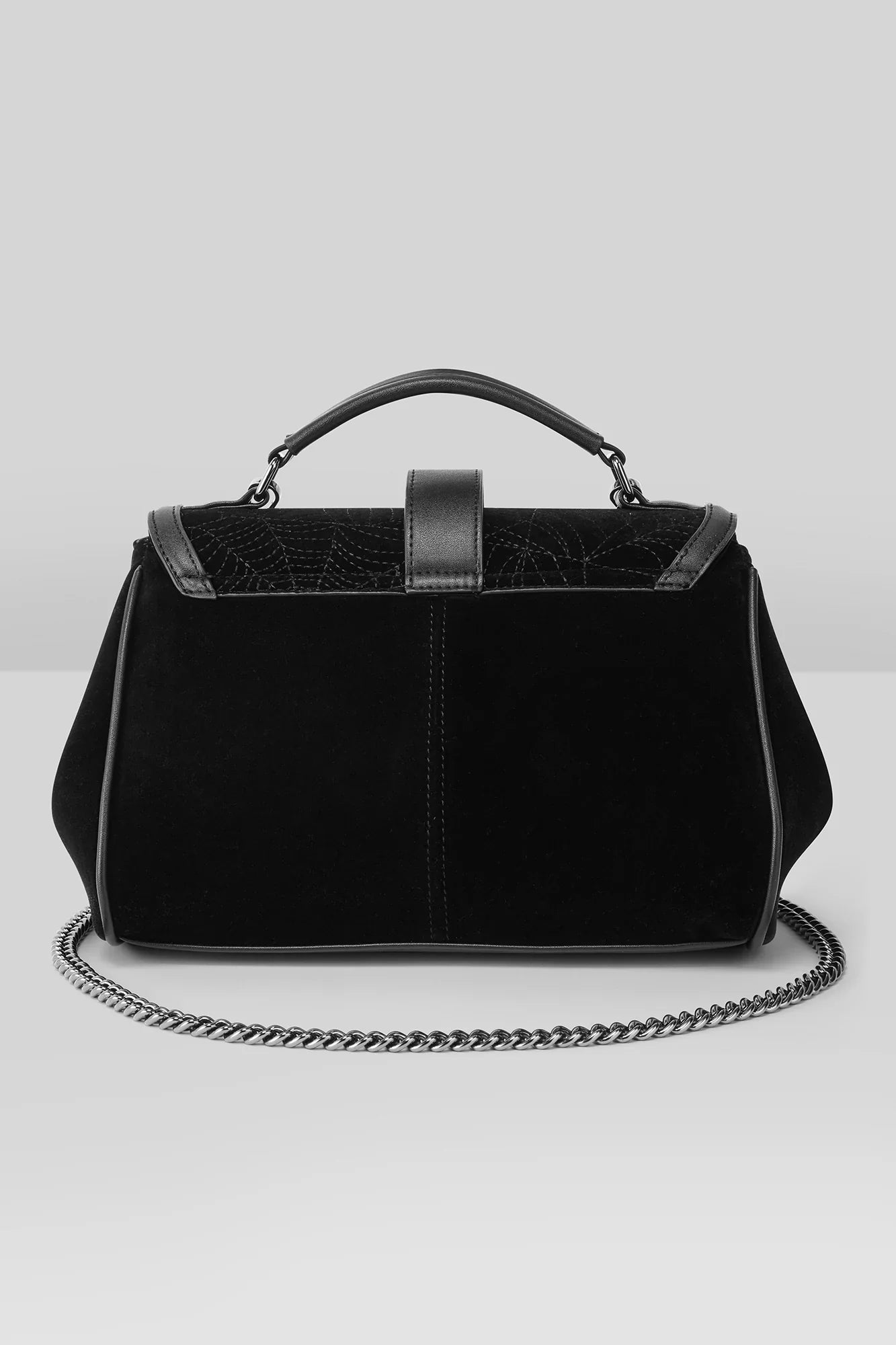 Killstar Lady Arachne Velvet & PU Handbag