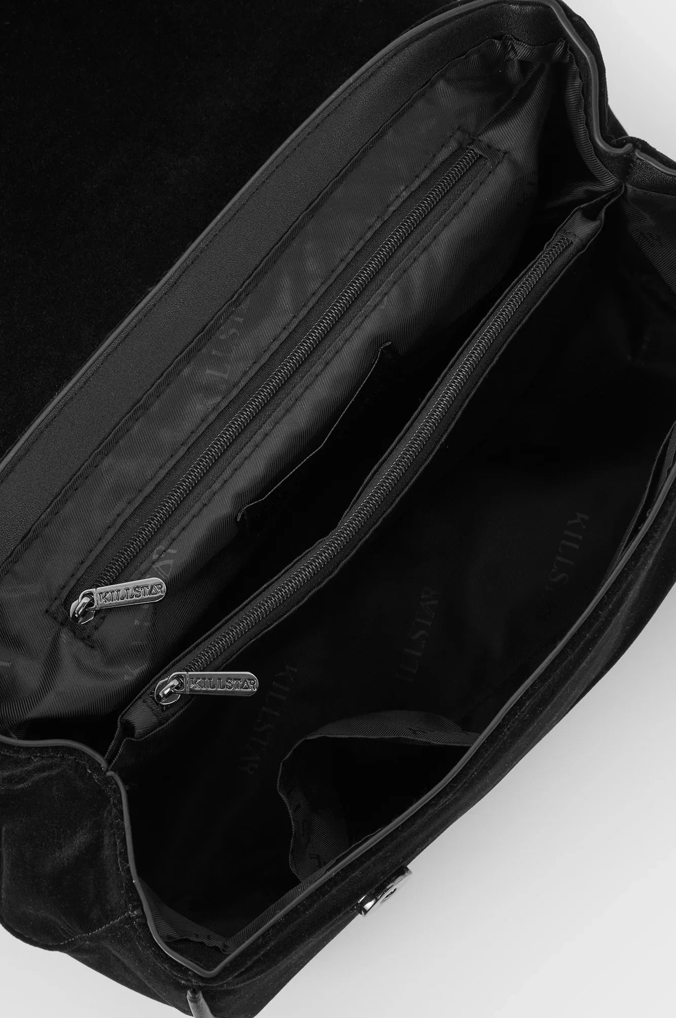 Killstar Lady Arachne Velvet & PU Handbag