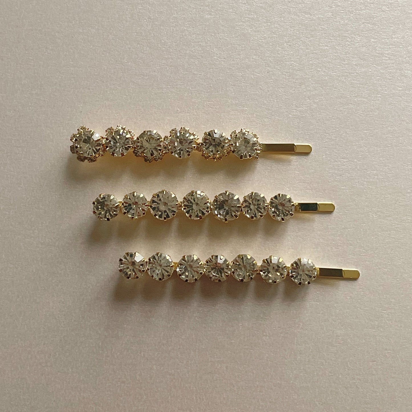 Adalynne Luxury Gold Jewelled Hair Slide Set