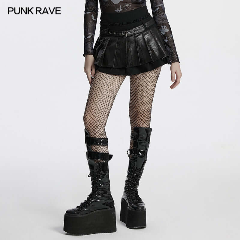 Punk Rave Jianna Pleated Skirt