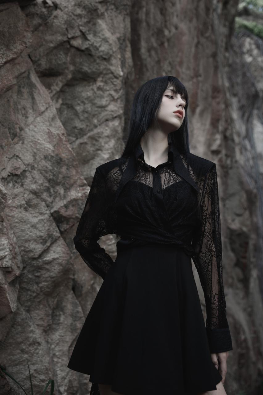 Punk Rave Luni Lace Shirt