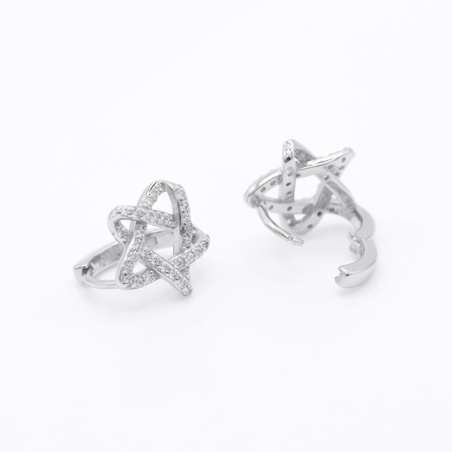 Paloma Star Huggie Hoops | 925 Sterling Silver