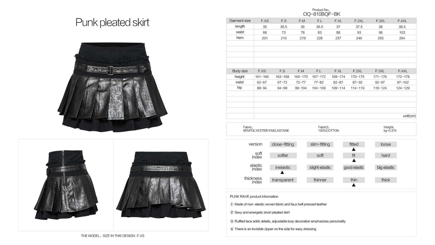Punk Rave Jianna Pleated Skirt