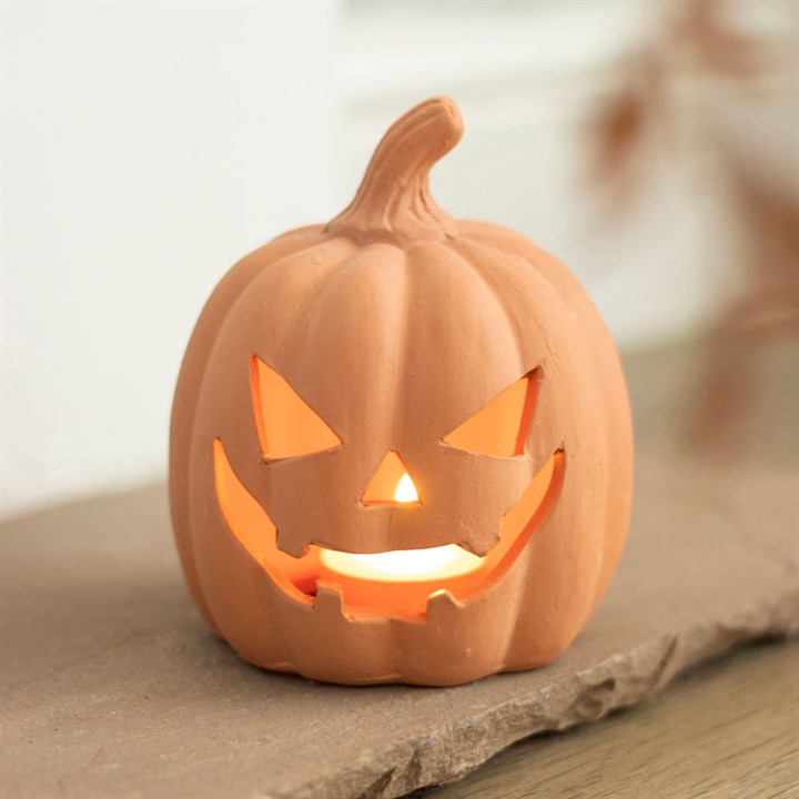 12.5cm Terracotta Pumpkin Ornament Sold by Funny Store
