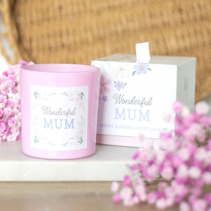 Wonderful Mum Cherry Blossom Candle Sold by Funny Store
