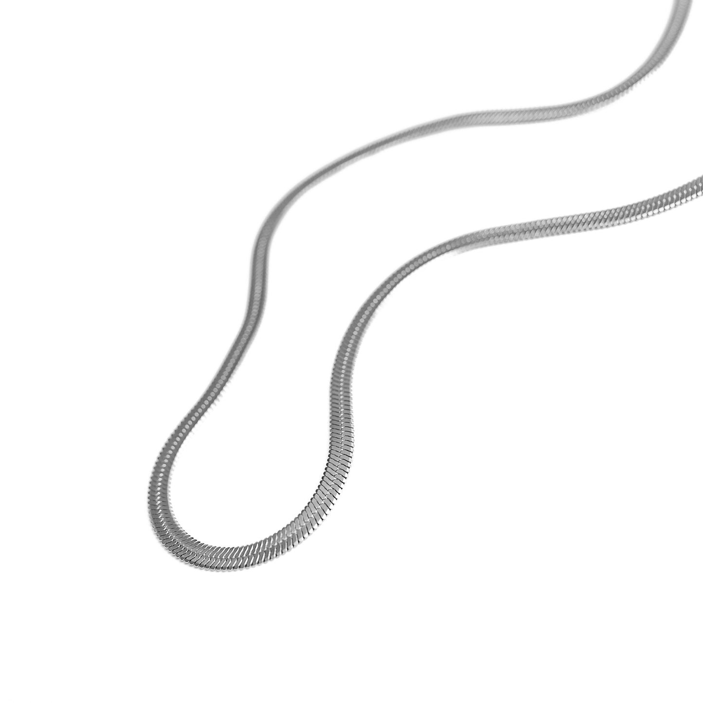 Snake Skin Chain (Silver) 3mm