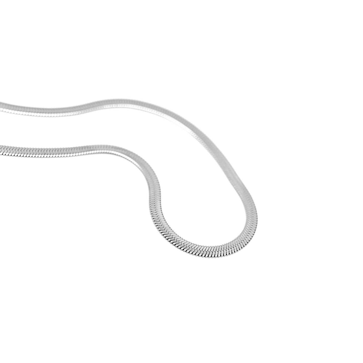 Snake Skin Chain (Silver) 3mm