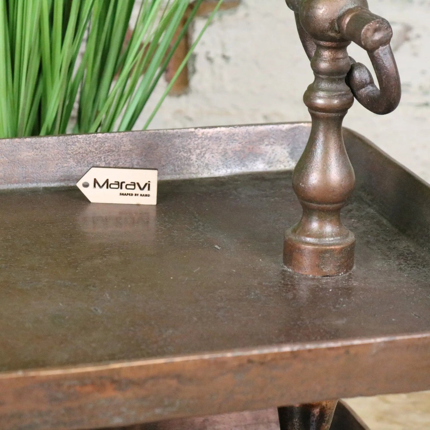 Vintage 2 Tier Serving Tray Copper