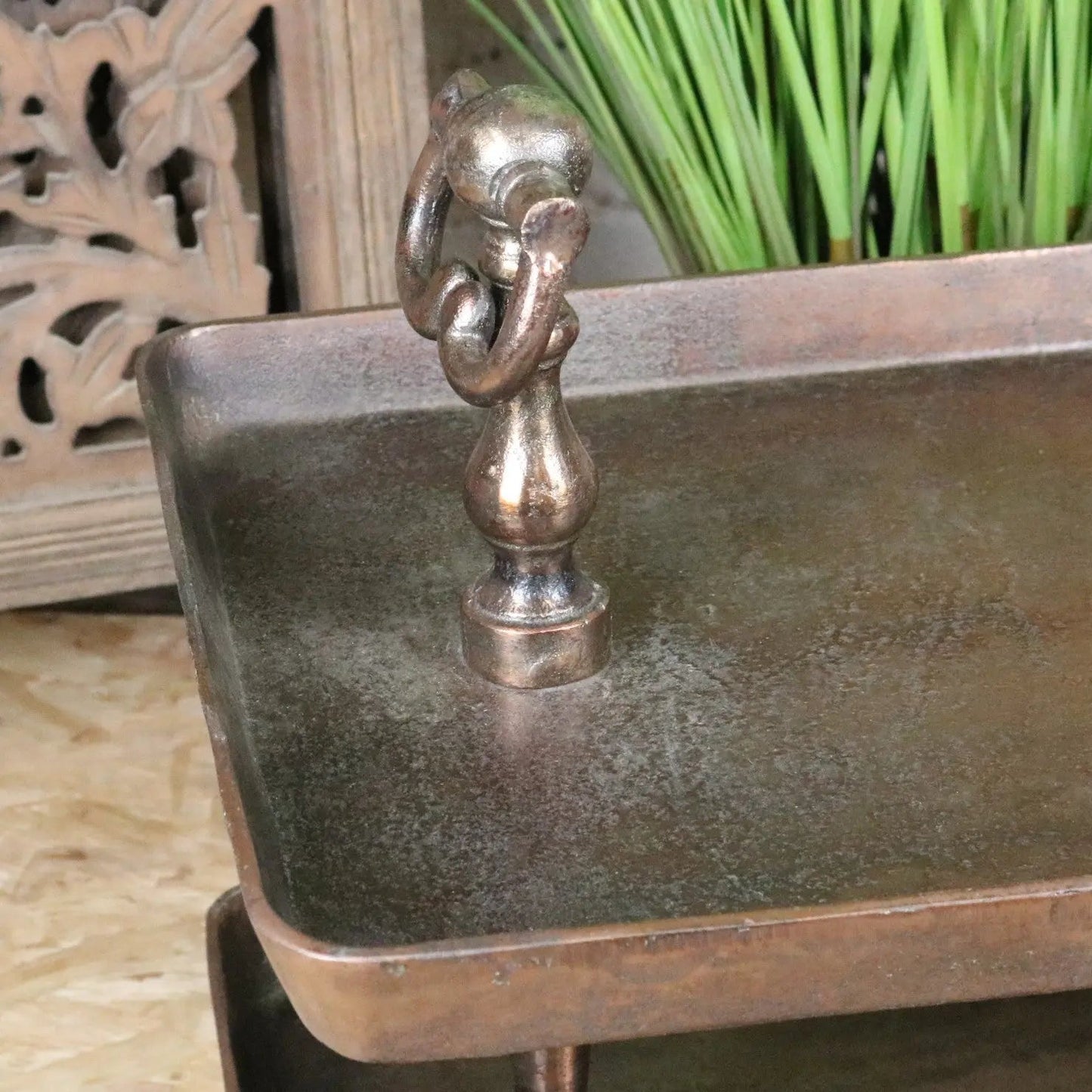 Vintage 2 Tier Serving Tray Copper