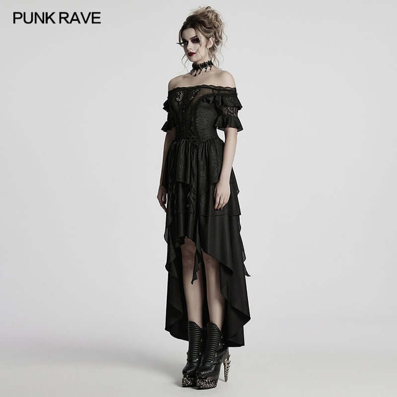 Punk Rave Jezebel Elf Off Shoulder Dress