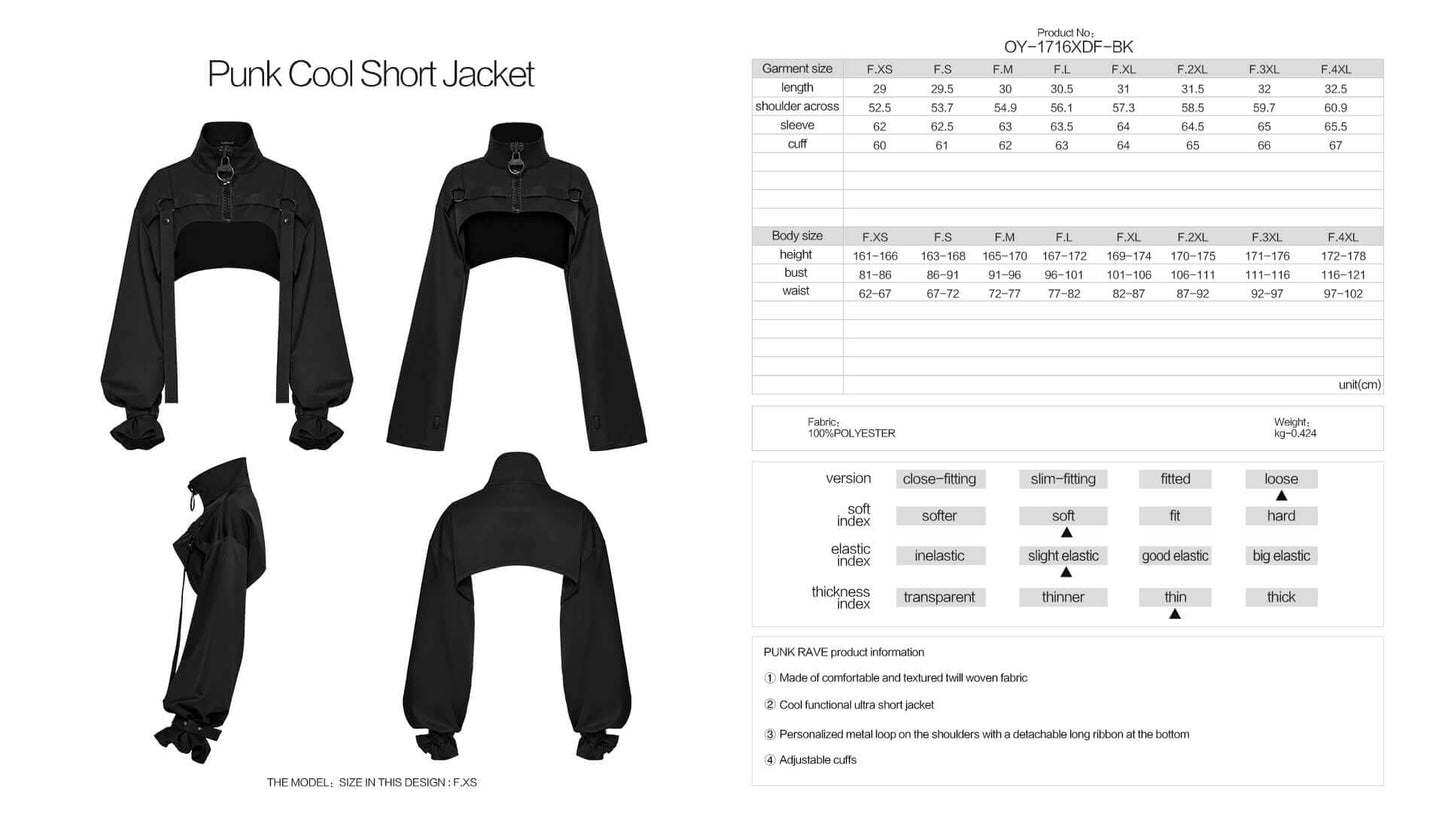 Punk Rave McKay Short Jacket
