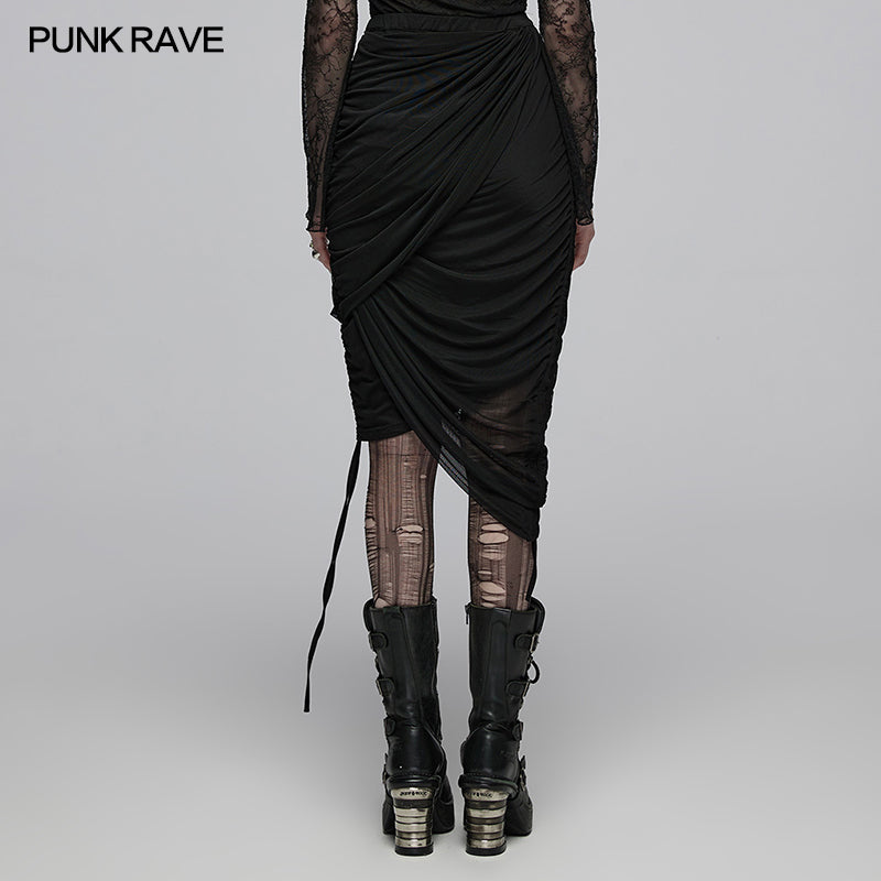 Punk Rave Zephyrine Draped Adjustable Skirt