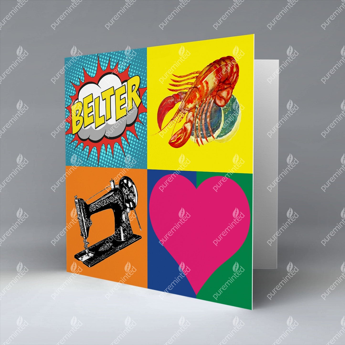 Glasgow Pop Art 1 - Greetings Card