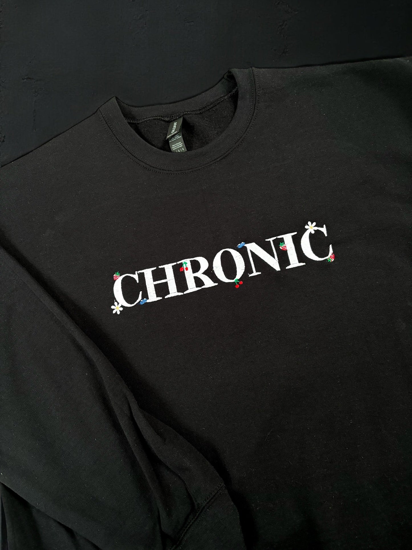 Chronic embroidered crewneck sweatshirt
