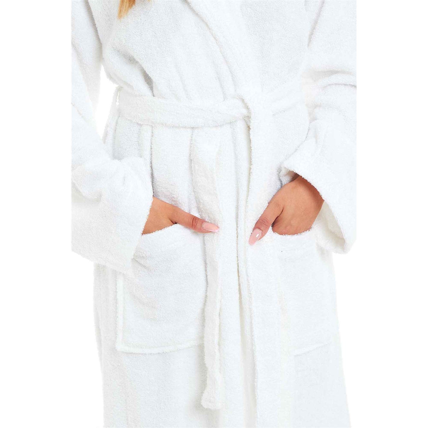 Unisex Bamboo Hooded Dressing Gown Super Soft Towelling Bath Robe for Men & Women by Sock Stack