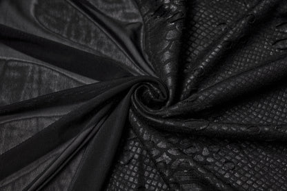 Punk Rave Seraphine Spinal Lace Panel Maxi Dress In Black