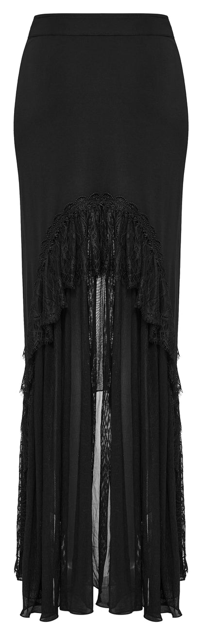 Punk Rave Blossom Knitted Asymmetrical Skirt