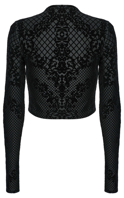 Punk Rave Enya Printed Cropped Jacket