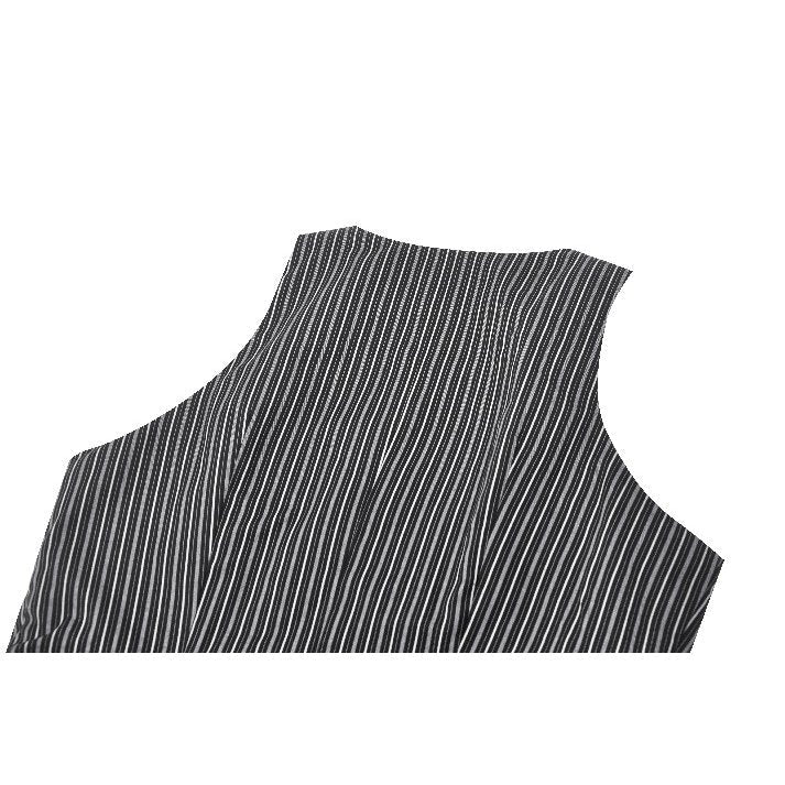 Dark in Love Gwyneth Dark Striped Corporate Goth Vest