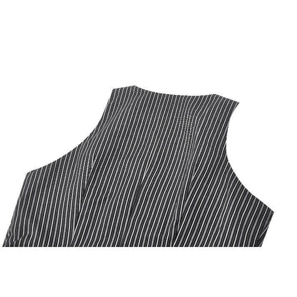 Dark in Love Gwyneth Dark Striped Corporate Goth Vest