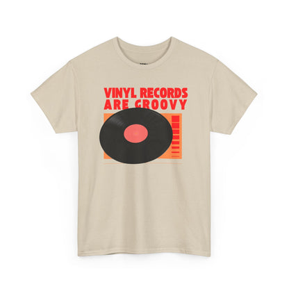 'Vinyl Records Are Groovy' Bold T-Shirt
