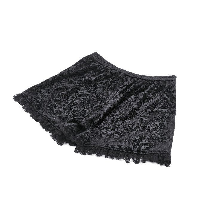 Dark in Love Venus Velvet Embossed Base Shorts