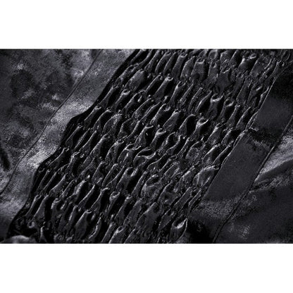 Dark in Love Harriet Punk Shiny PU Leather Layered Dress
