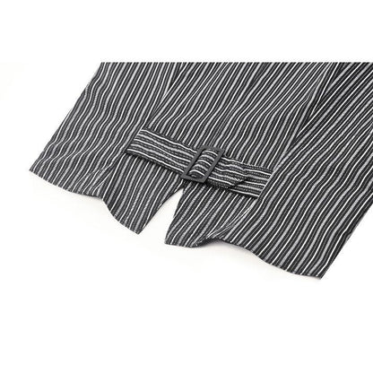 Dark in Love Gwyneth Dark Striped Corporate Goth Vest